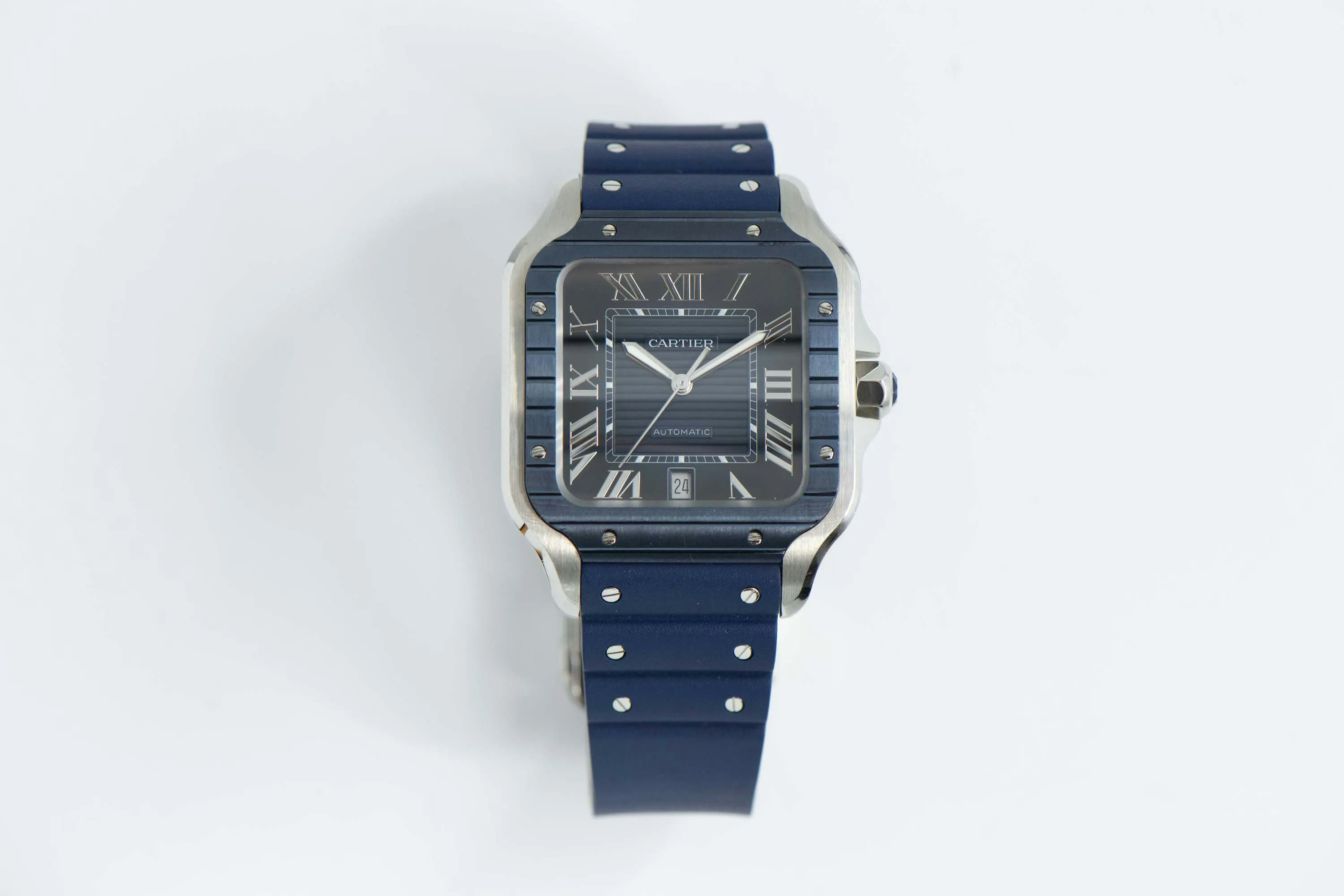 Cartier Santos WSSA0048 40mm Stainless steel Blue 3