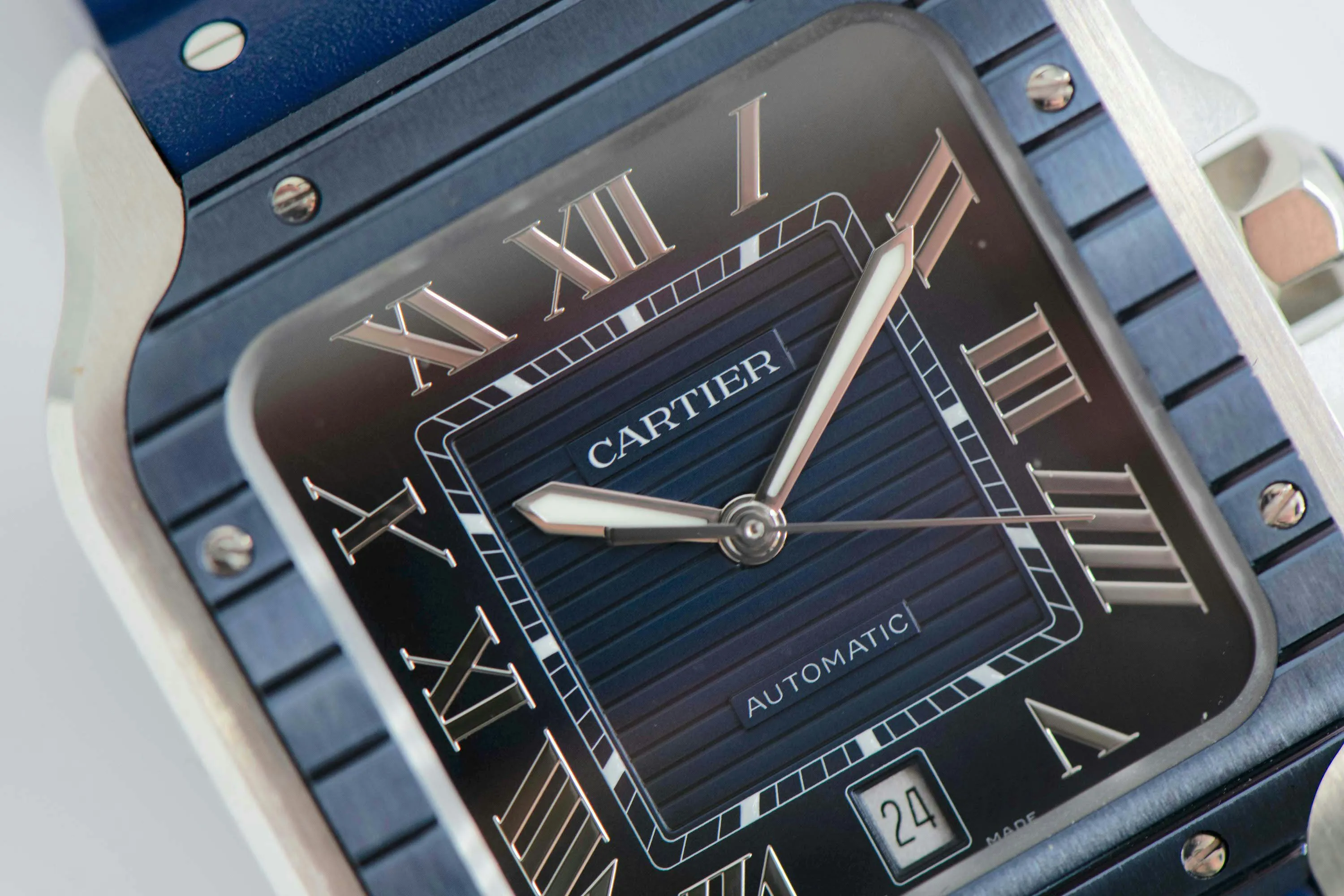 Cartier Santos WSSA0048 40mm Stainless steel Blue 7