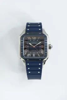 Cartier Santos WSSA0048 Stainless steel Blue