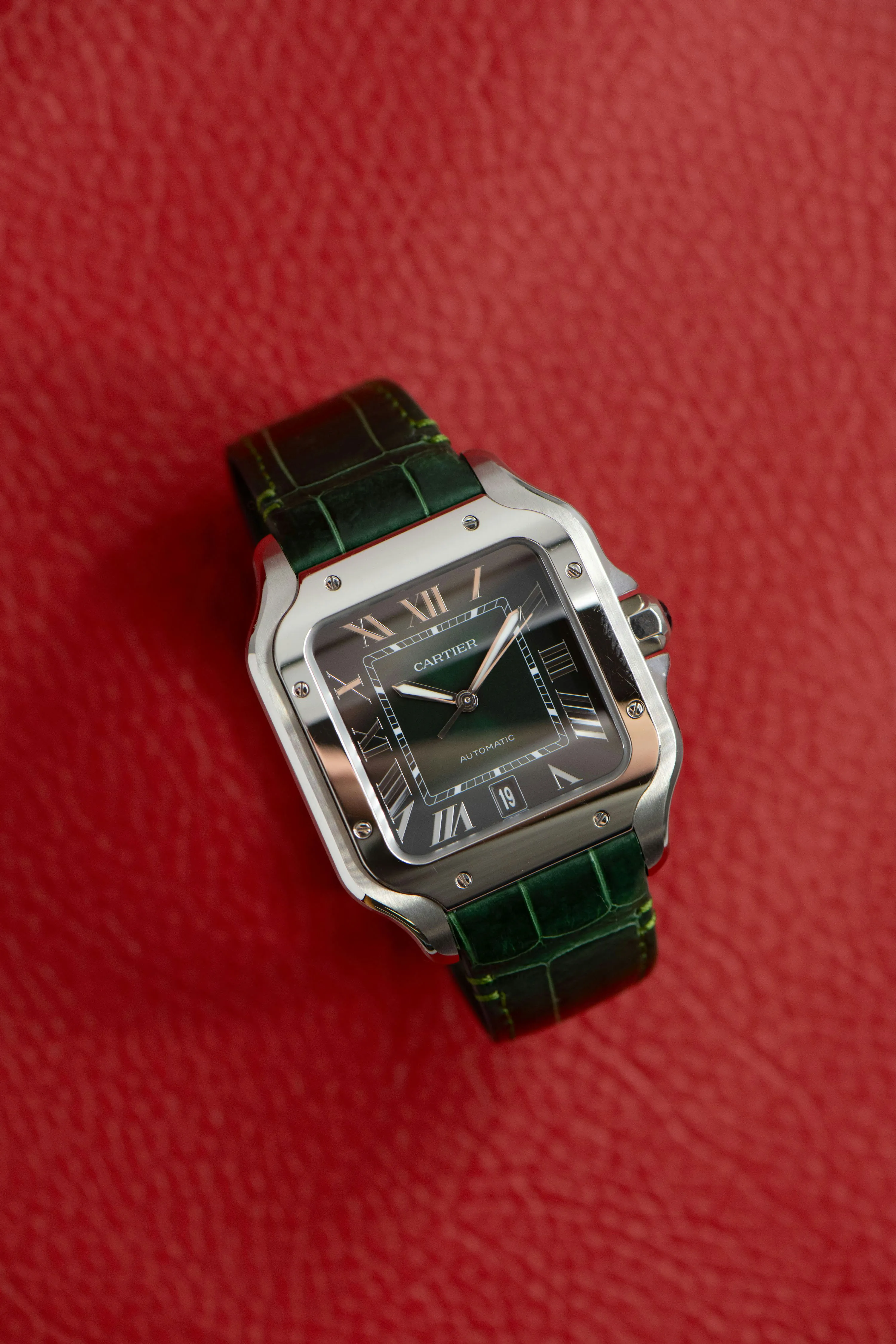 Cartier Santos de Cartier WSSA0062 40mm Stainless steel Green 5