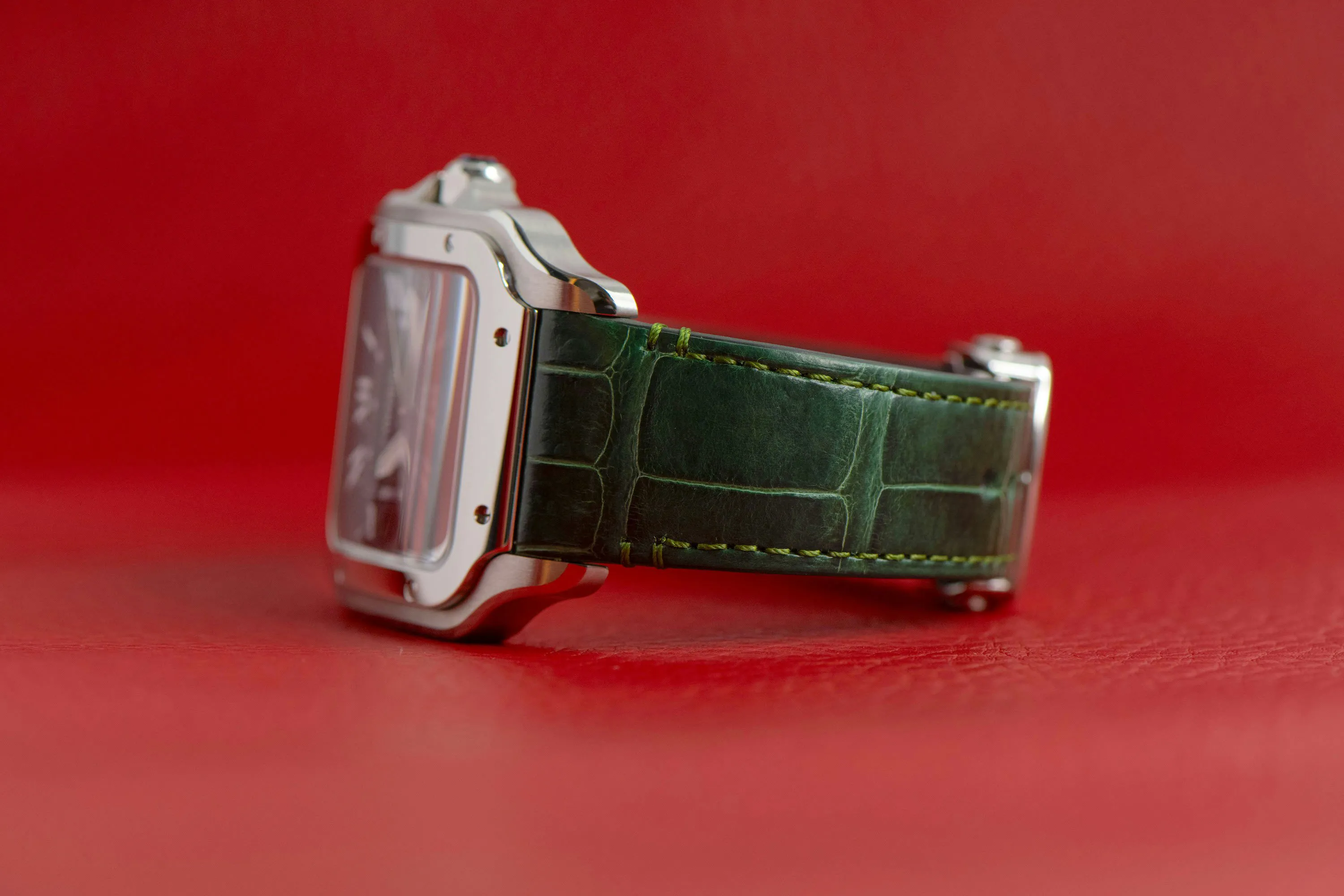 Cartier Santos de Cartier WSSA0062 40mm Stainless steel Green 8