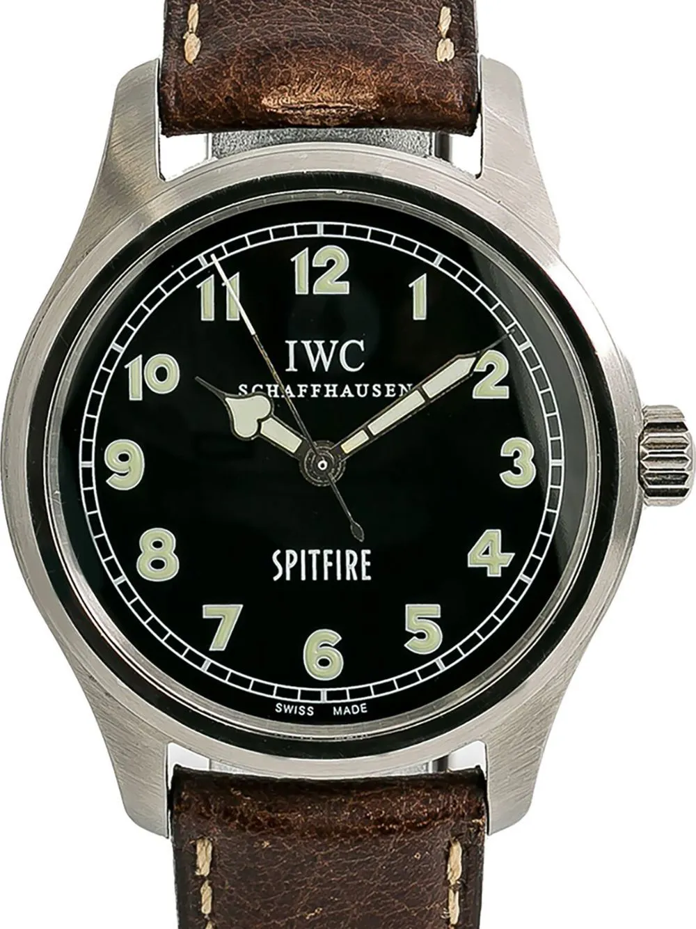IWC Spitfire IW3253005 38mm Stainless steel Black