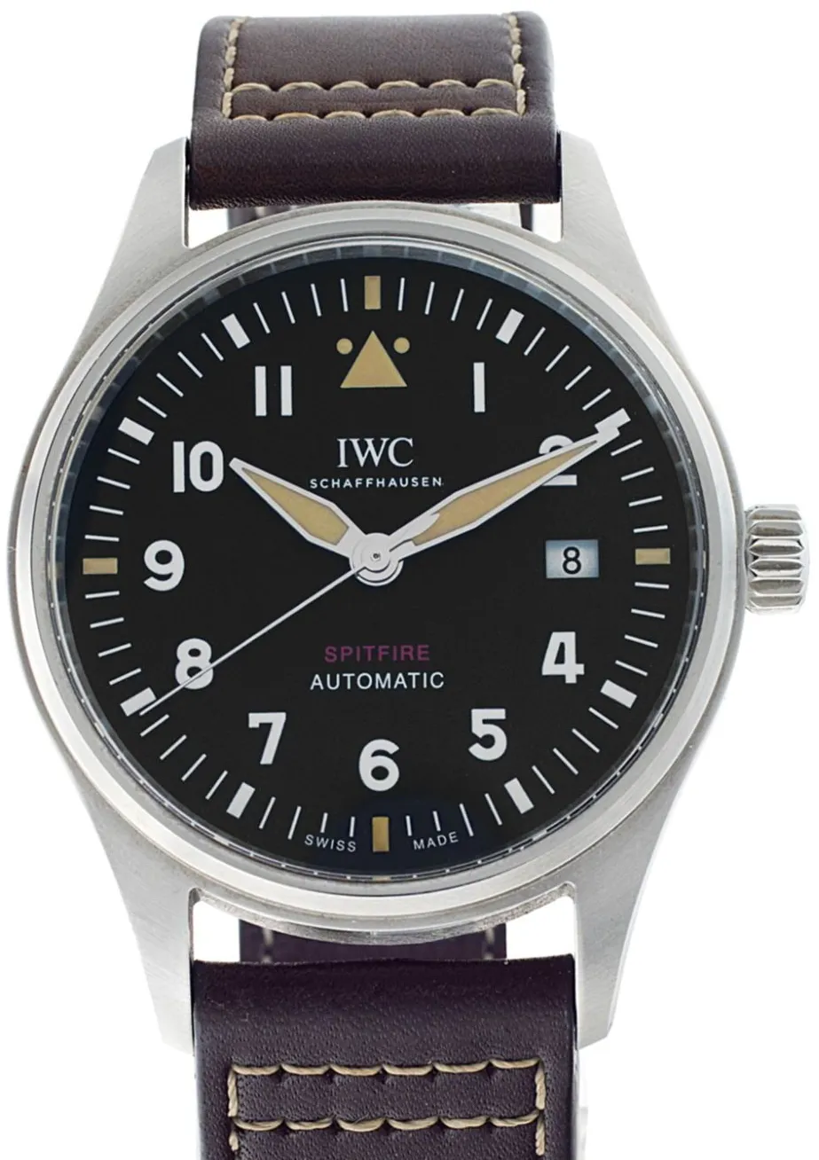 IWC Spitfire IW326801 39mm Stainless steel Black