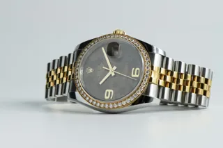 Rolex Datejust 36 116243 Yellow gold and Stainless steel Brown