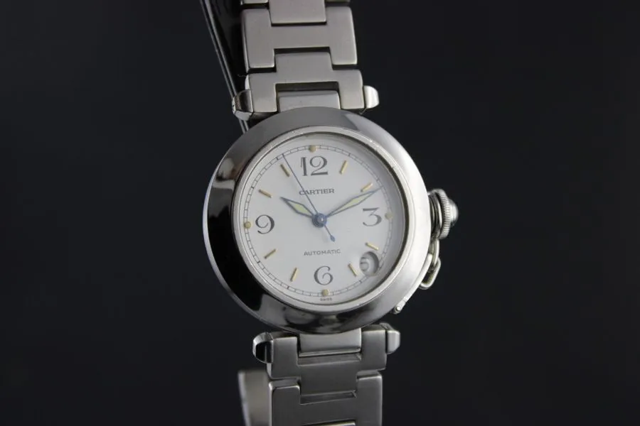 Cartier Pasha 1031 35mm Stainless steel White