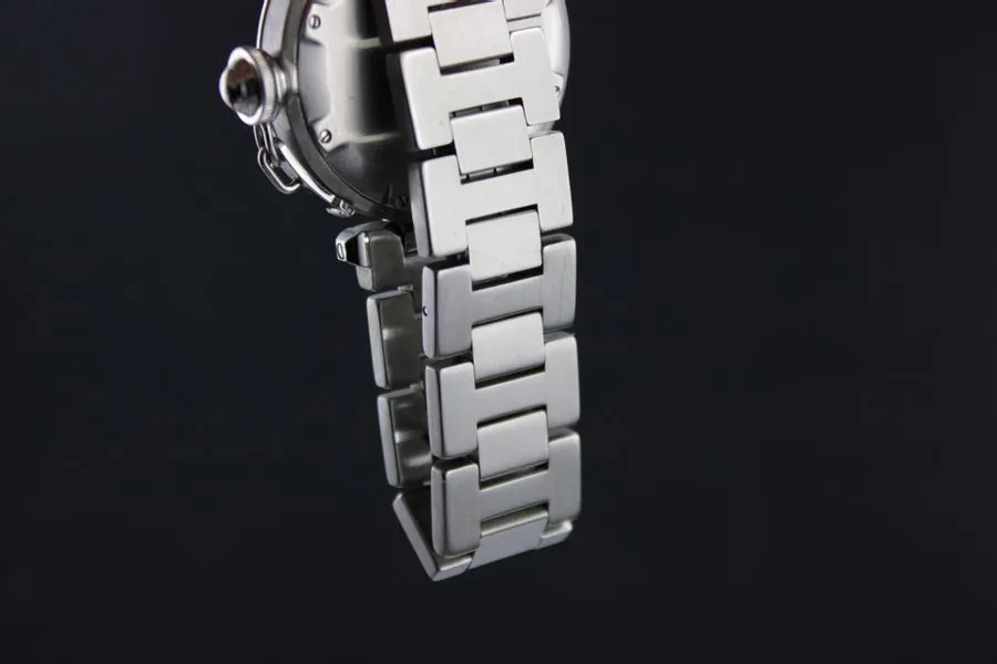 Cartier Pasha 1031 35mm Stainless steel White 4