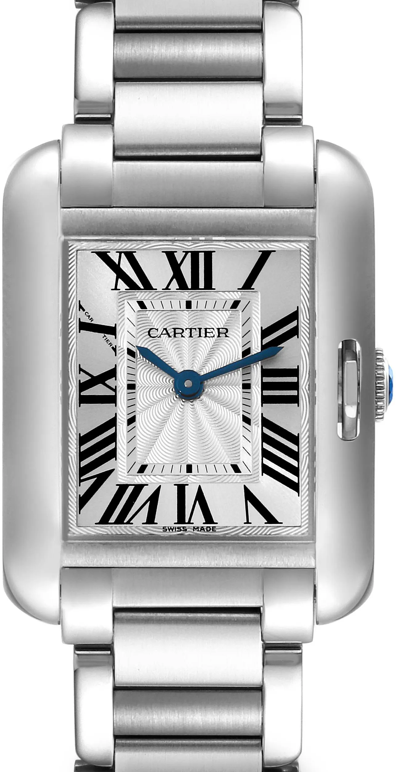 Cartier Tank W5310022 30.2mm Stainless steel Flinque and silvered