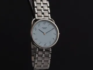 Hermès Arceau AR4.510 Stainless steel White