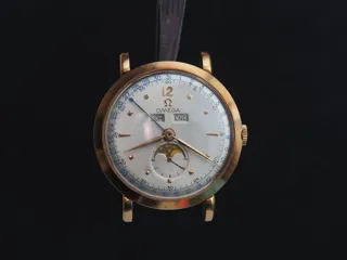 Omega Cosmic 2485 Yellow gold Cream