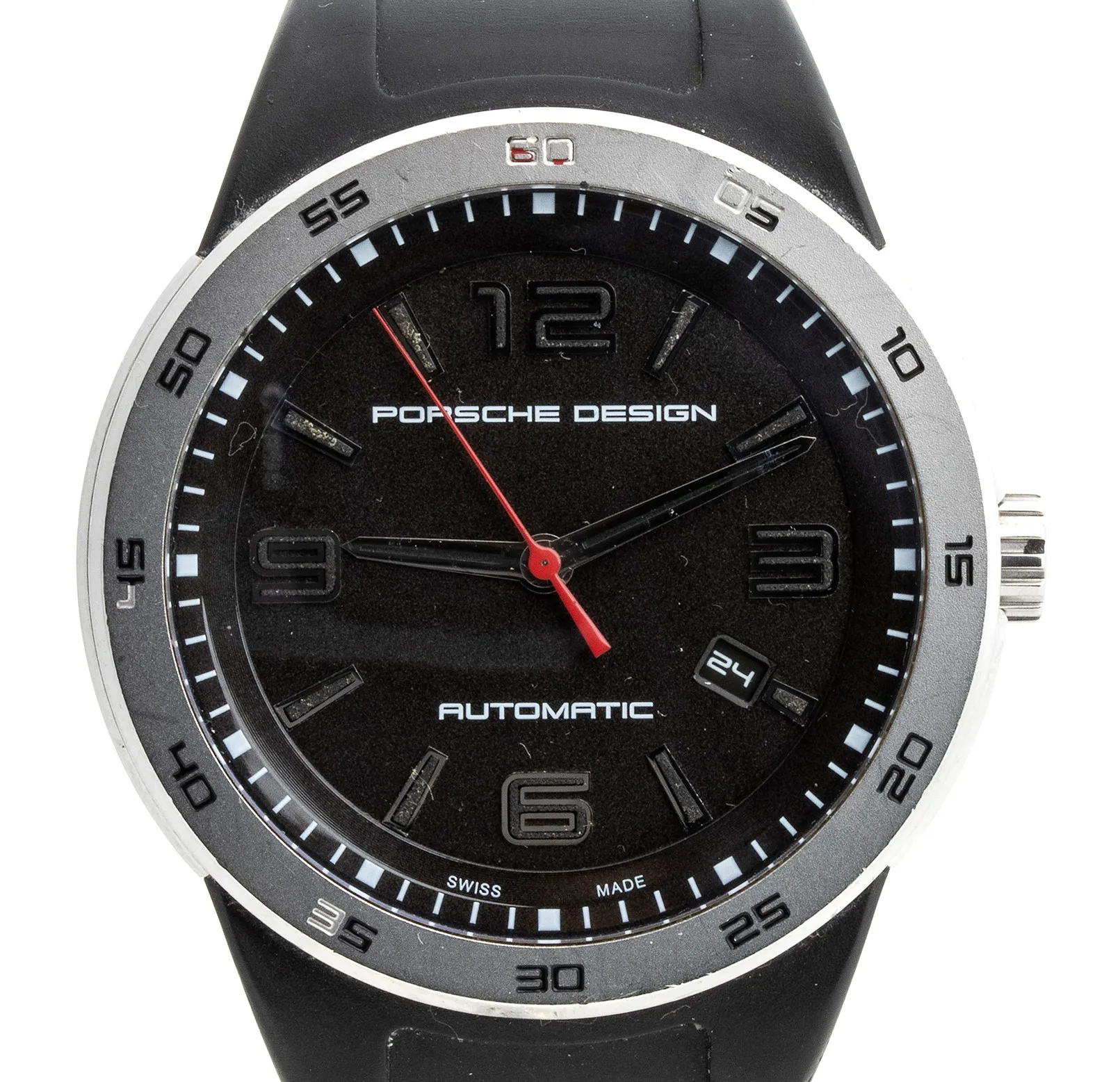 Porsche Design Flat Six P63120 44mm Stainless steel Black