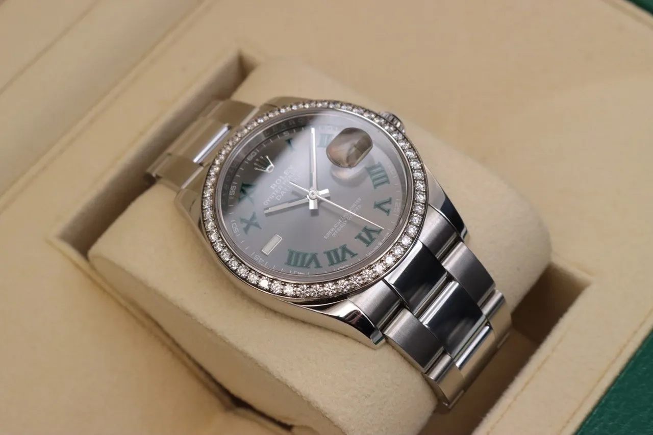 Rolex Datejust 126284RBR-0038 36mm White gold and Oystersteel Gray 3