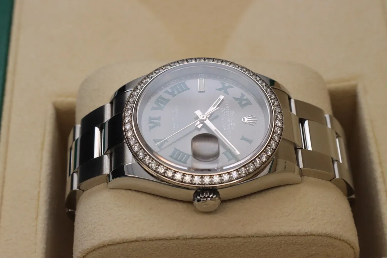 Rolex Datejust 126284RBR-0038 36mm White gold and Oystersteel Gray 5