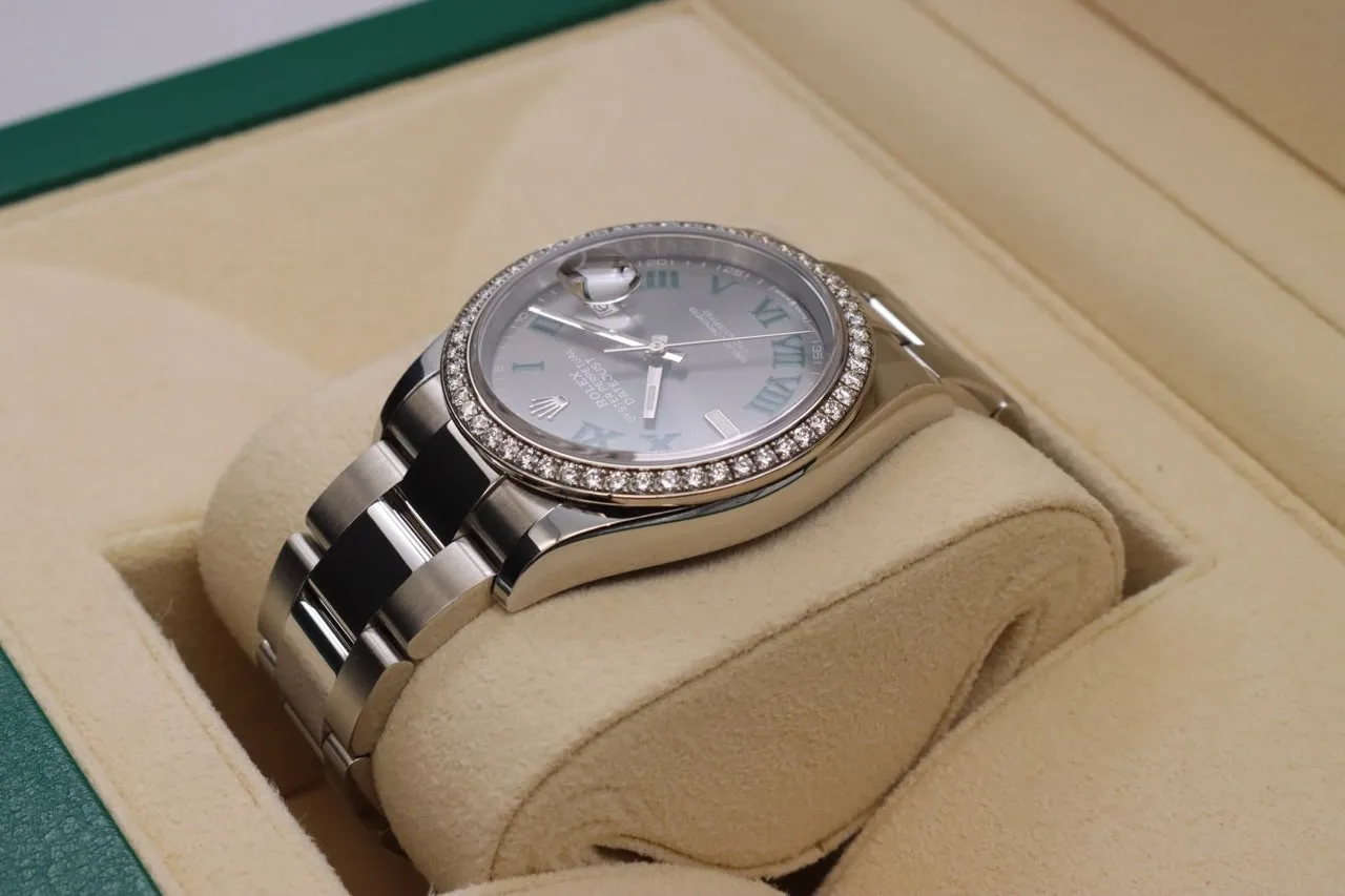 Rolex Datejust 126284RBR-0038 36mm White gold and Oystersteel Gray 15