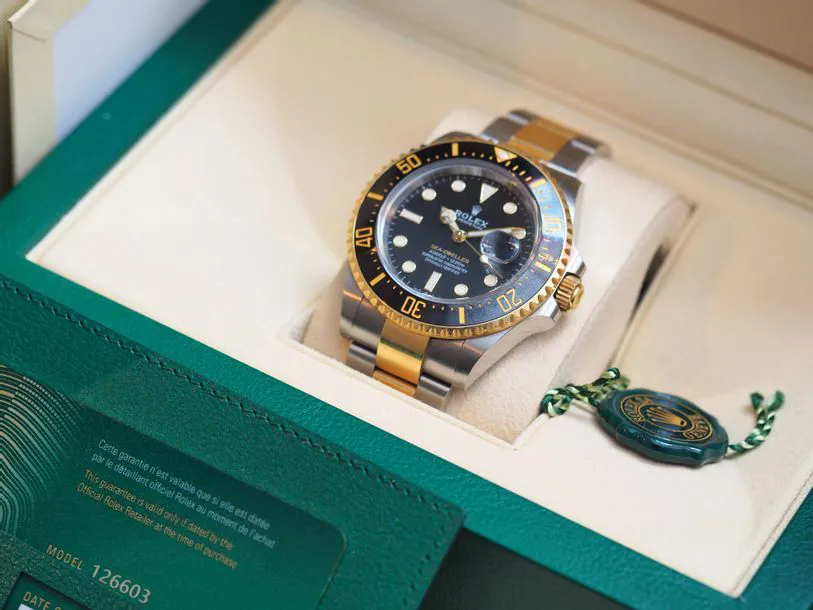 Rolex Sea-Dweller 126603 43mm Yellow gold and Stainless steel Black 1