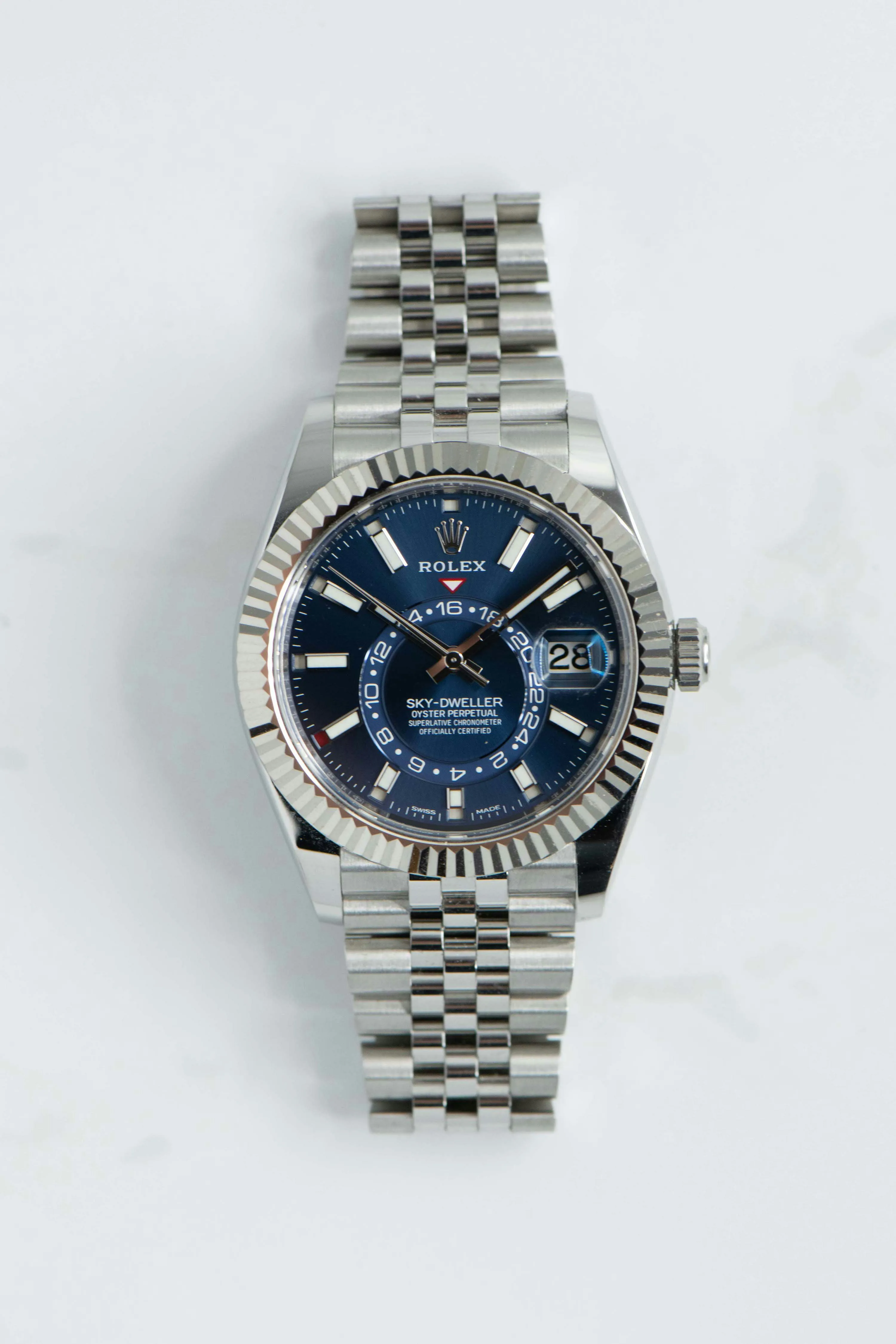 Rolex Sky-Dweller 326934 42mm White gold and stainless steel Blue 8