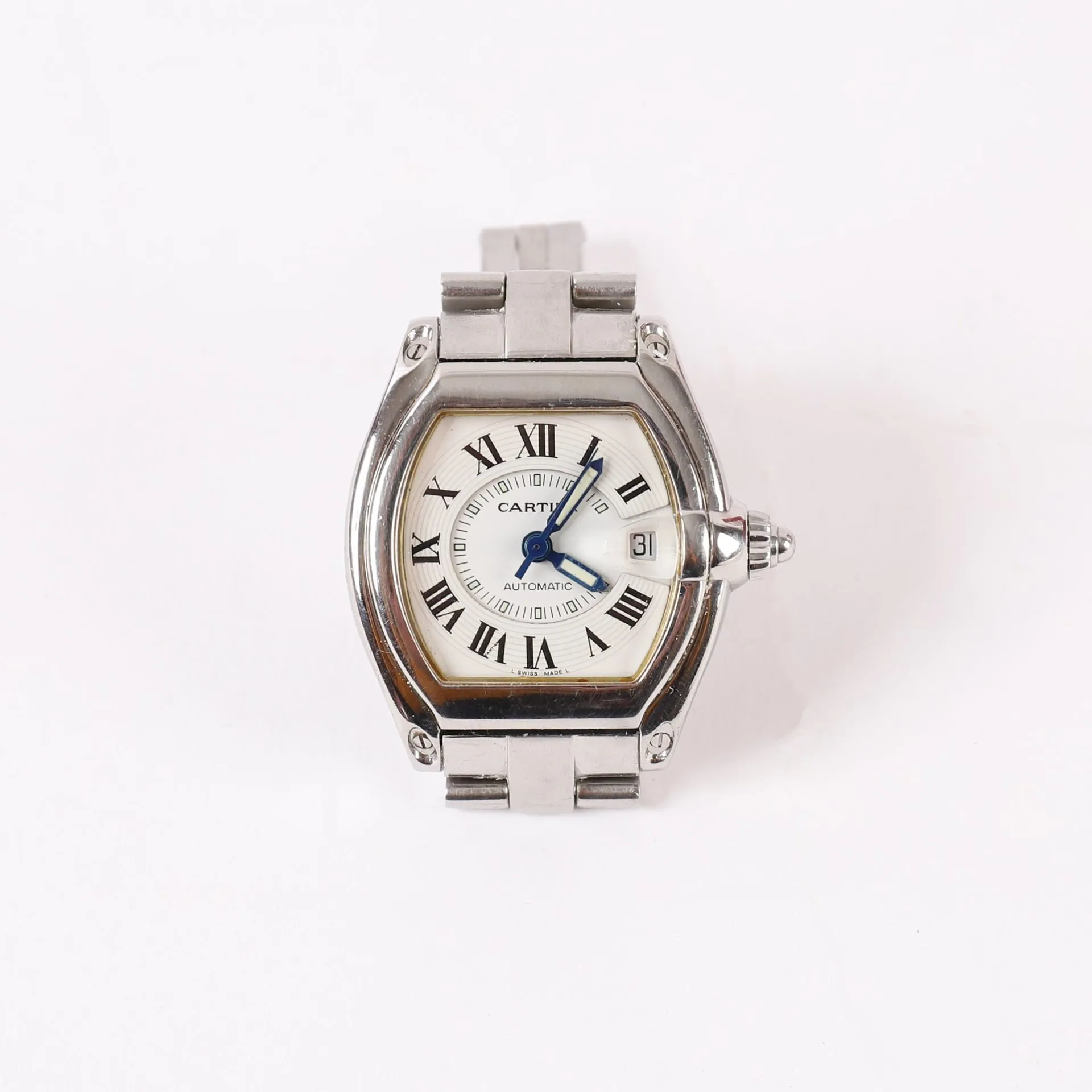 Cartier Roadster 2510 38mm Stainless steel White