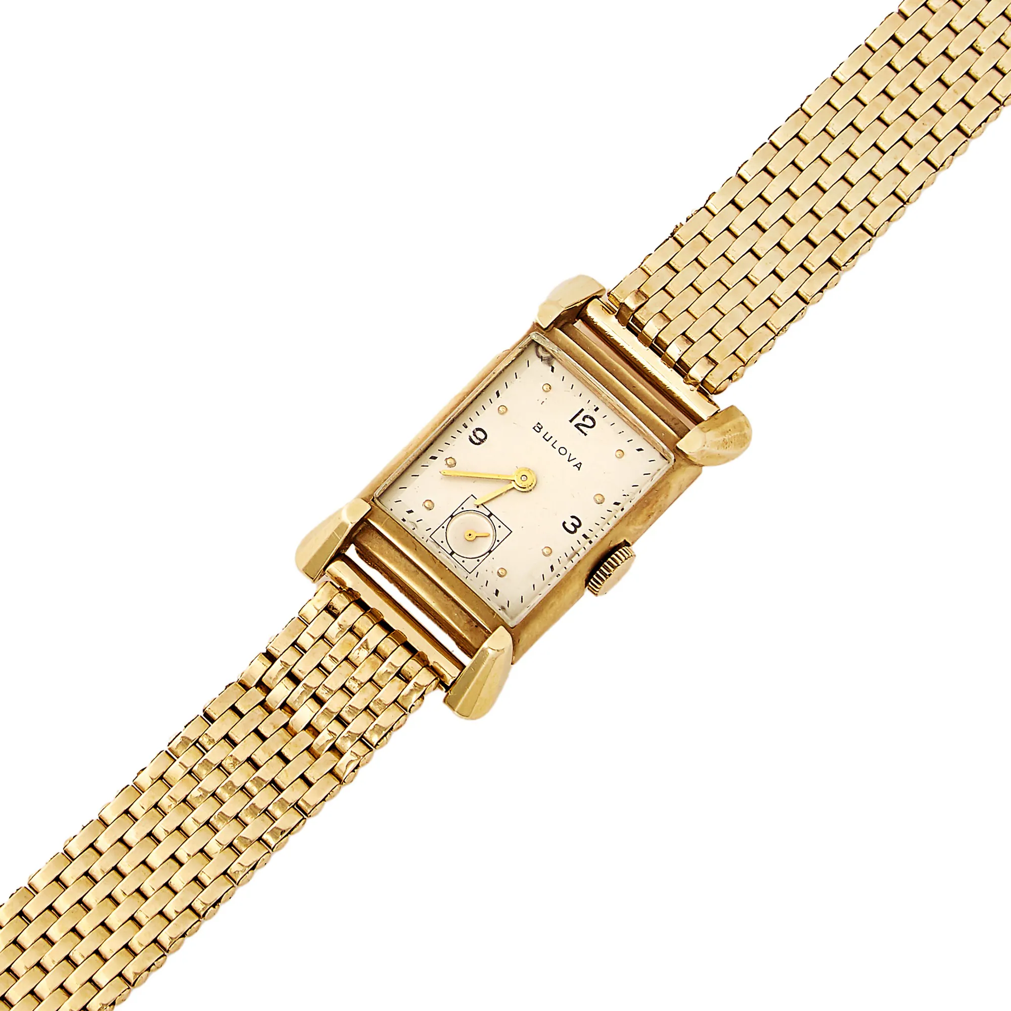 Bulova 23mm Yellow gold Gray