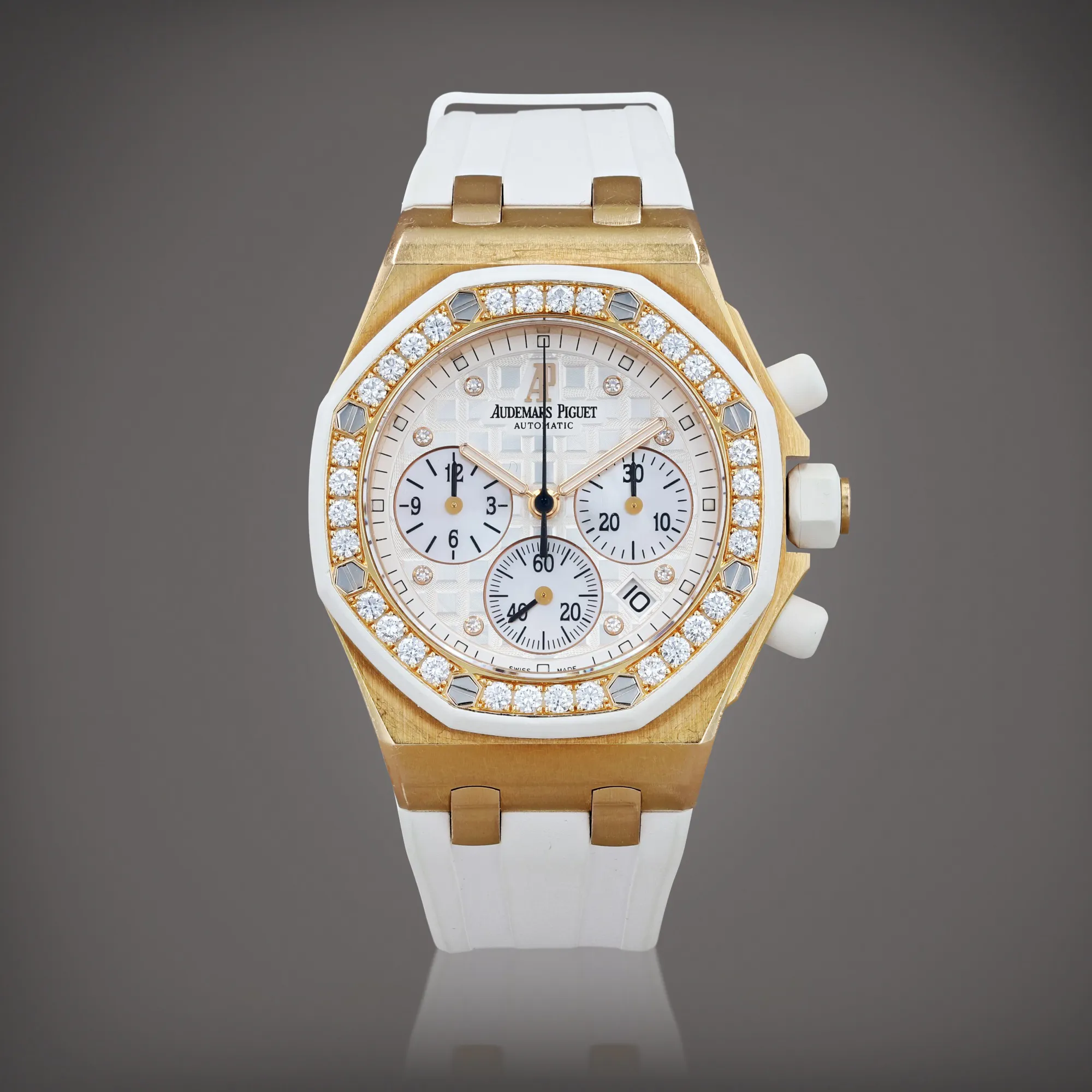 Audemars Piguet Royal Oak Offshore 26048OK.ZZ.D010CA.01 37mm Rose gold and Diamond White