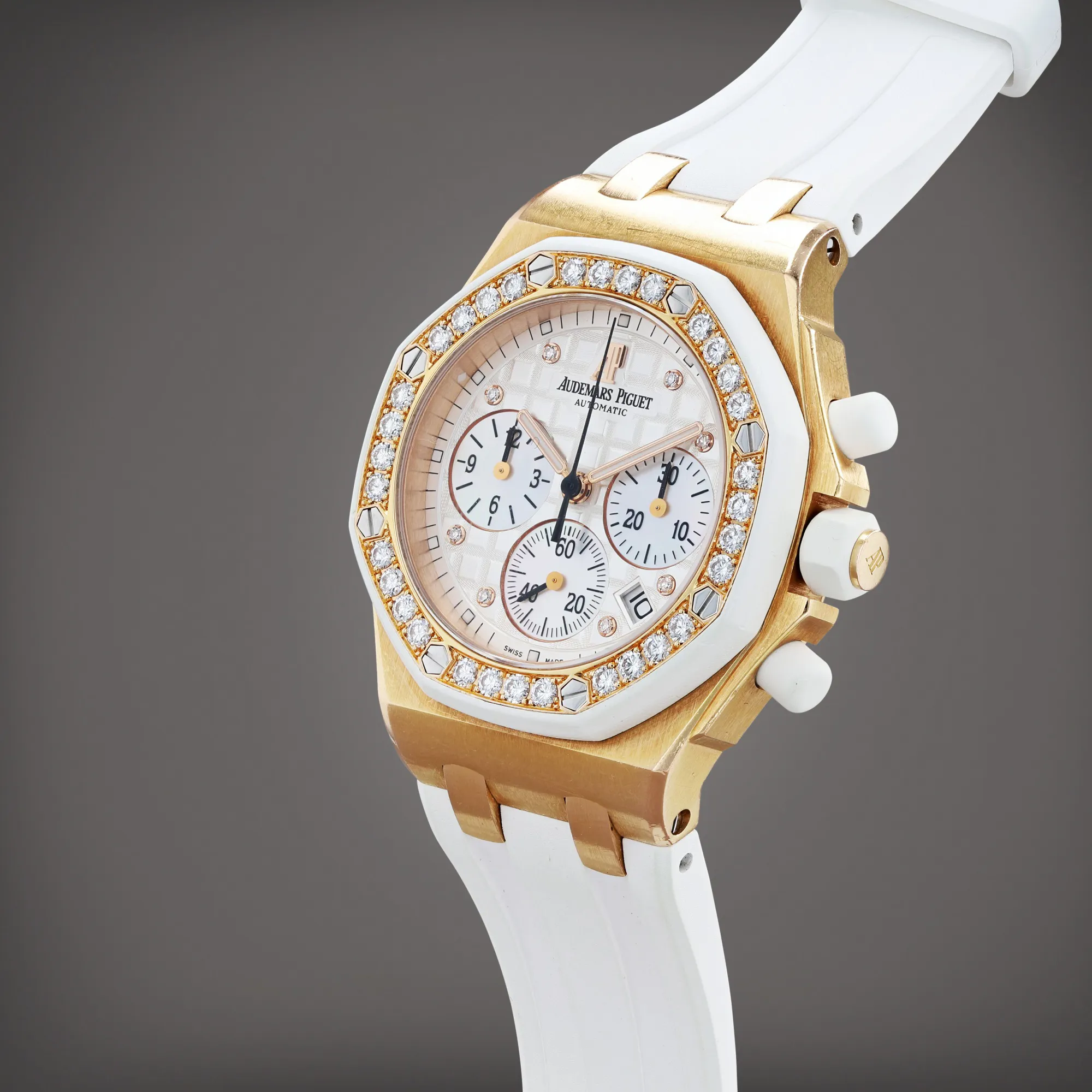 Audemars Piguet Royal Oak Offshore 26048OK.ZZ.D010CA.01 37mm Rose gold and Diamond White 1