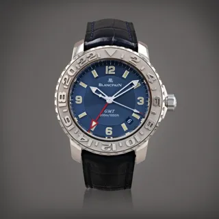 Blancpain Fifty Fathoms GMT 2250.1540-64 BDS White gold Blue