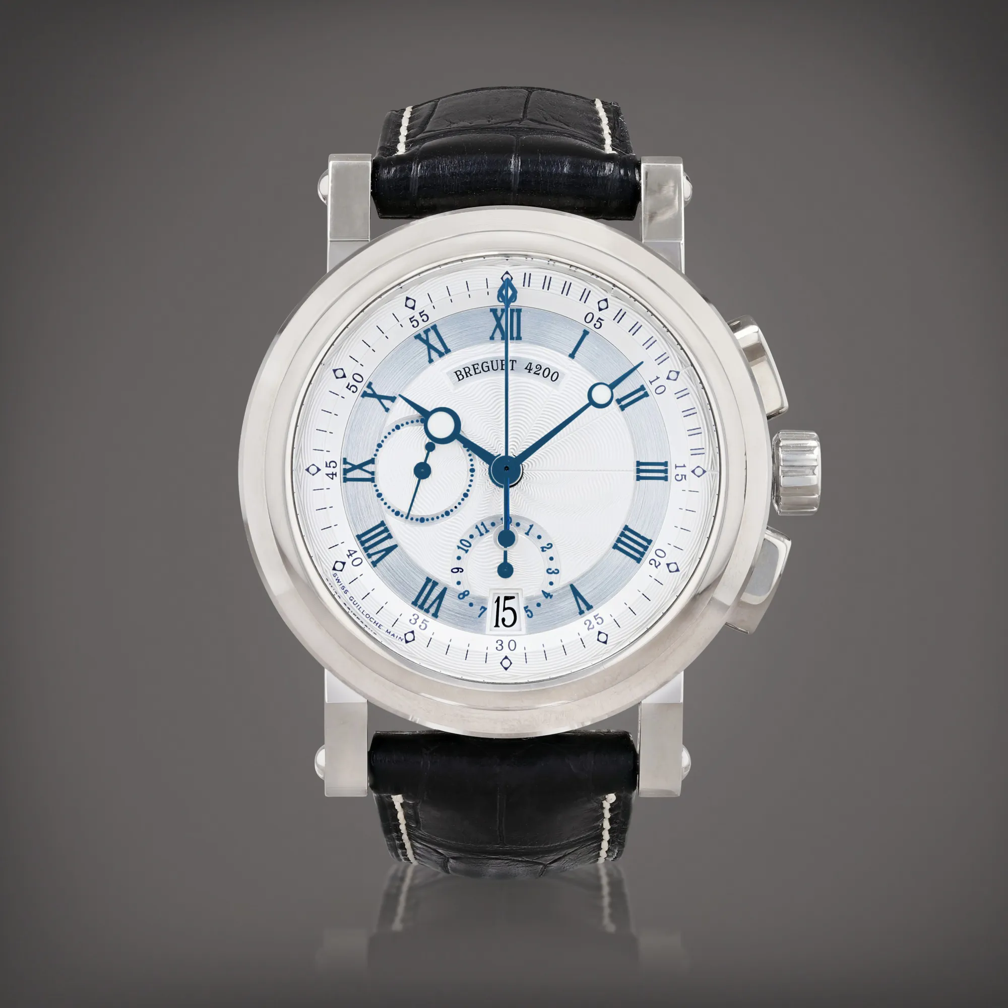 Breguet Horloger de la Marine 5827 42mm White gold Silver