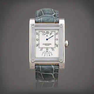 Cartier Tank à Vis 2554 White gold Silver