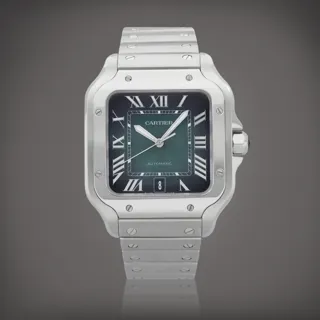 Cartier Santos 4072 Stainless steel Green