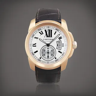 Cartier Calibre de Cartier 3300 Rose gold Silver