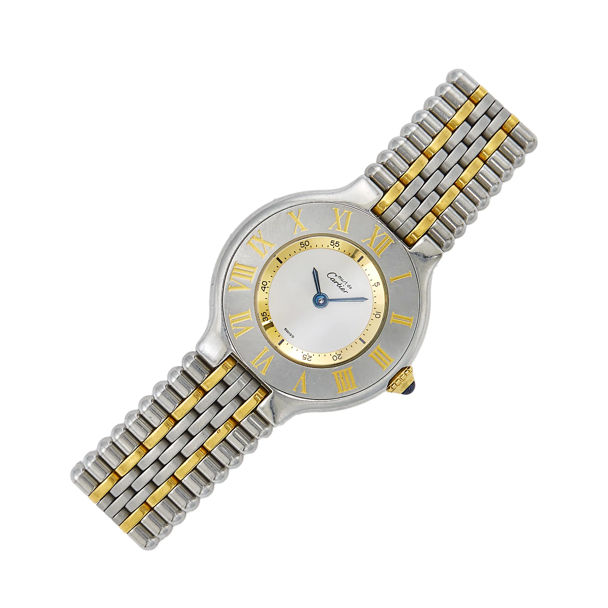 Cartier Must de Cartier 29mm Yellow gold and stainless steel Silver