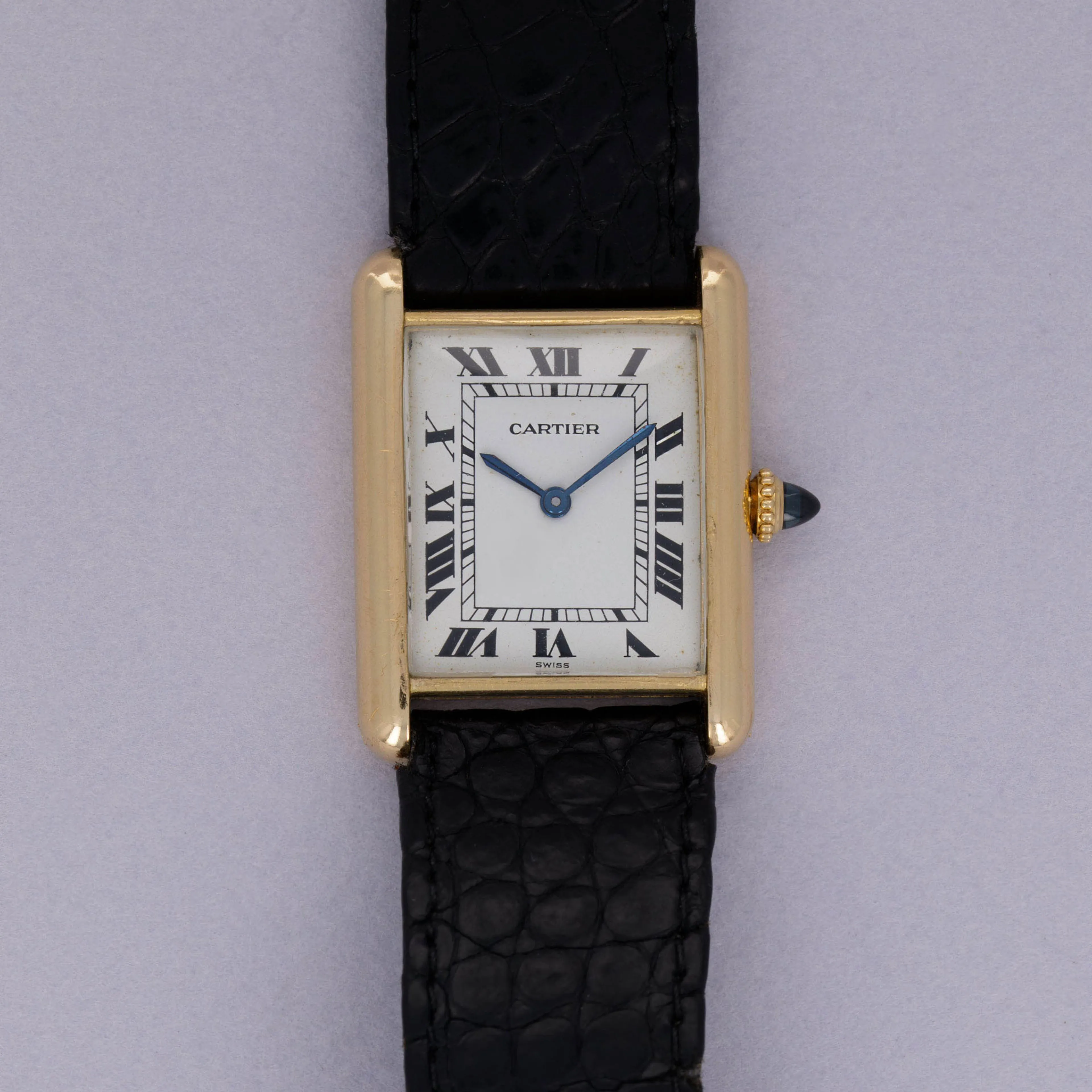 Cartier Tank Louis 78086 23.5mm Yellow gold White