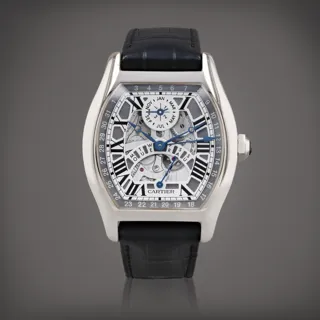 Cartier Tortue W1580048 White gold Gray