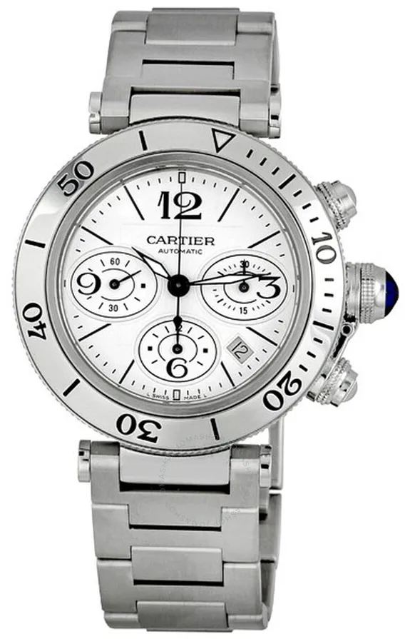 Cartier Pasha Seatimer W31089M7 nullmm Stainless steel White