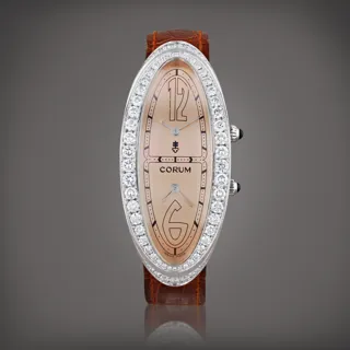 Corum Lady Millennium 2000 137.310.69 White gold and Diamond Pink