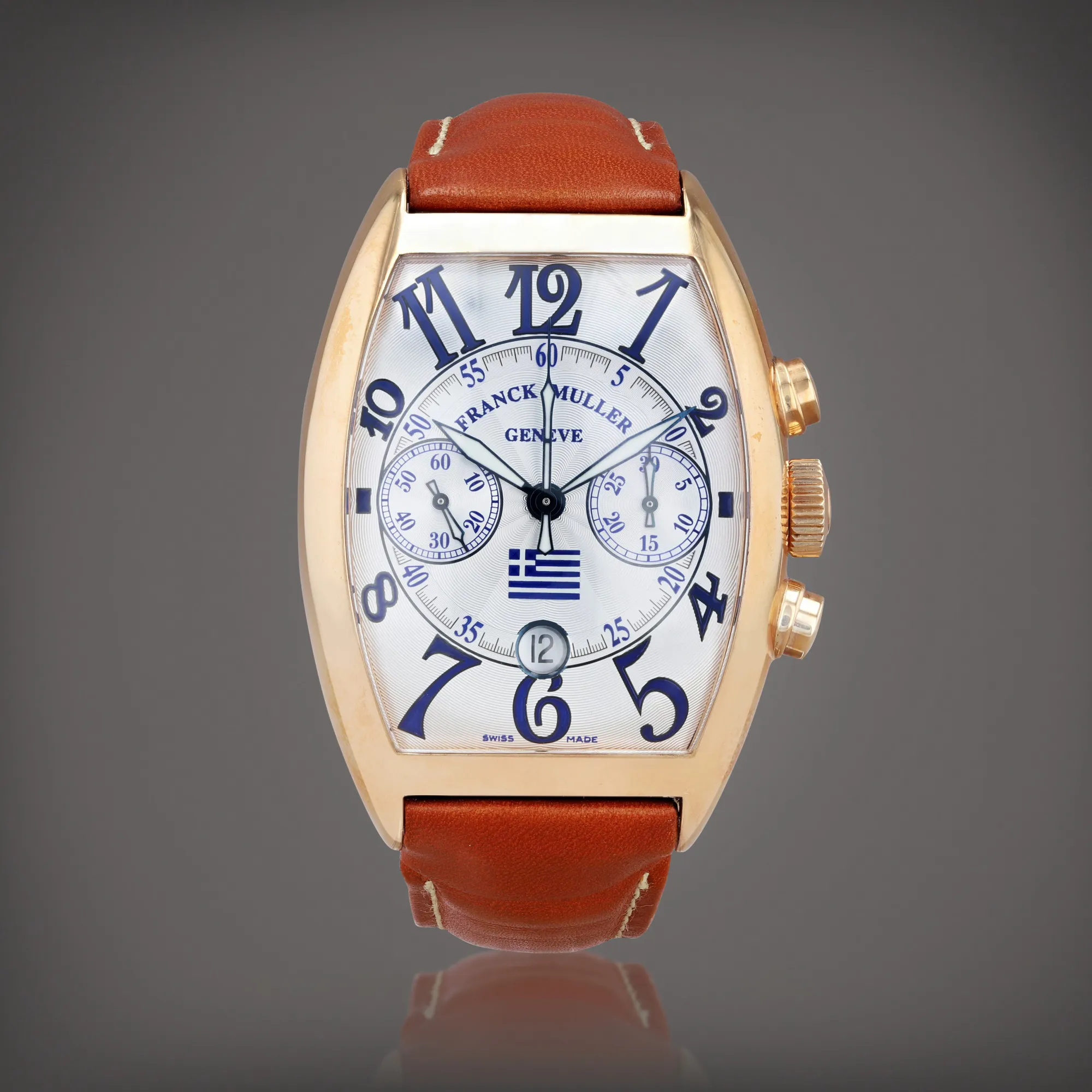 Franck Muller Casablanca "Pride of Greece" 8885 CC DT 41mm Rose gold Silver