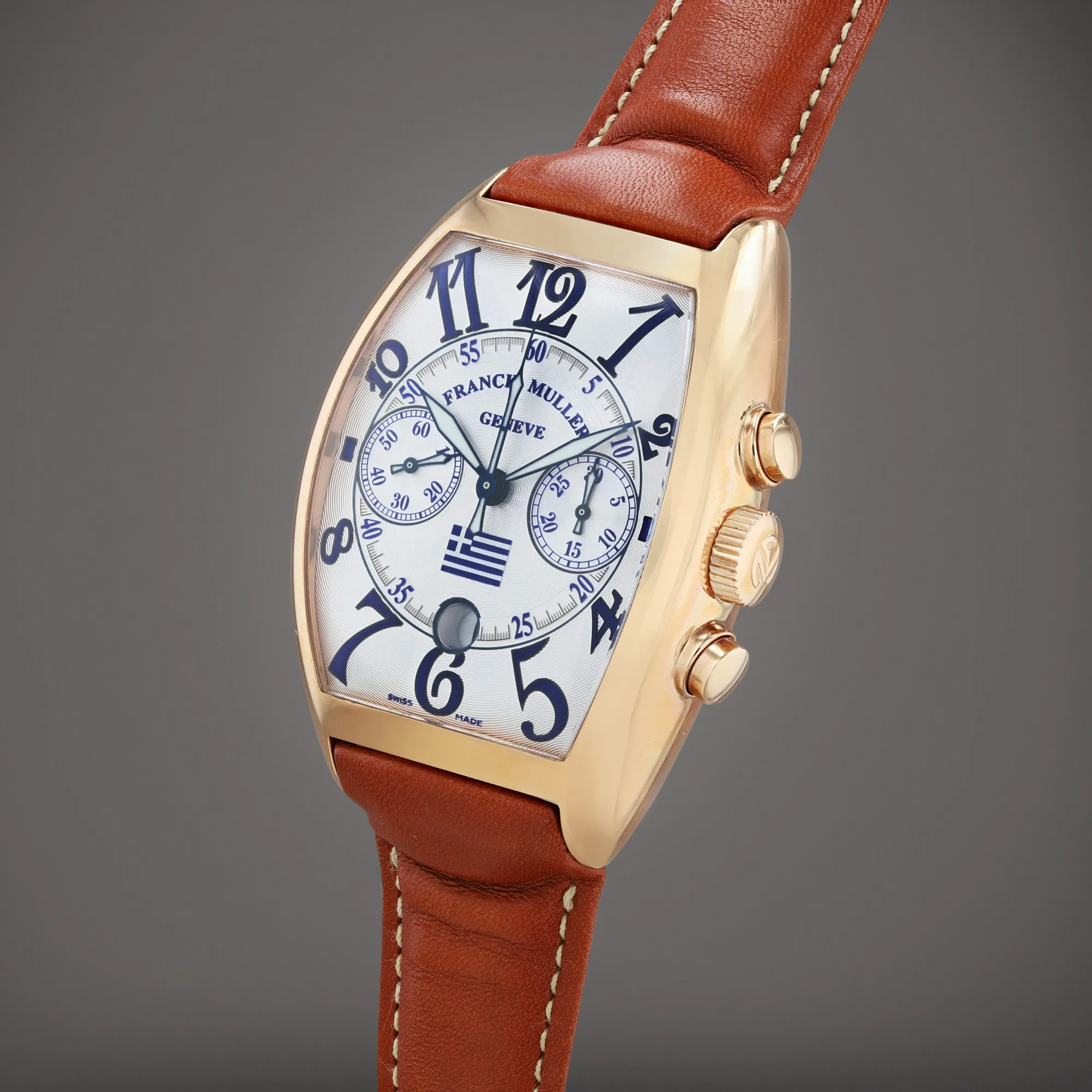 Franck Muller Casablanca "Pride of Greece" 8885 CC DT 41mm Rose gold Silver 1