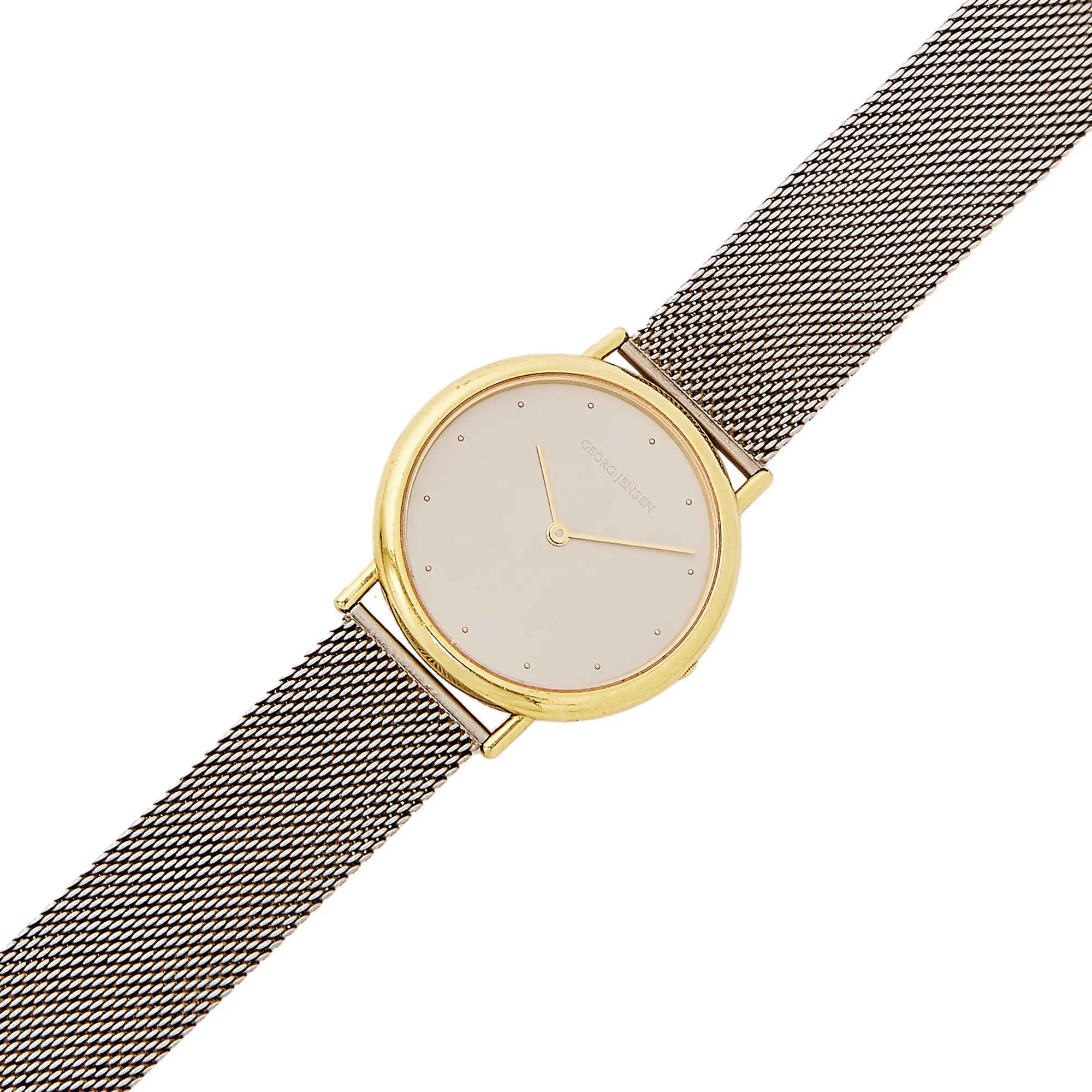 Georg Jensen 35mm Yellow gold and stainless steel Silver