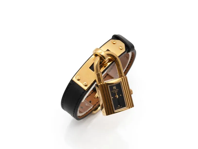 Hermès Kelly Gold-plated Black