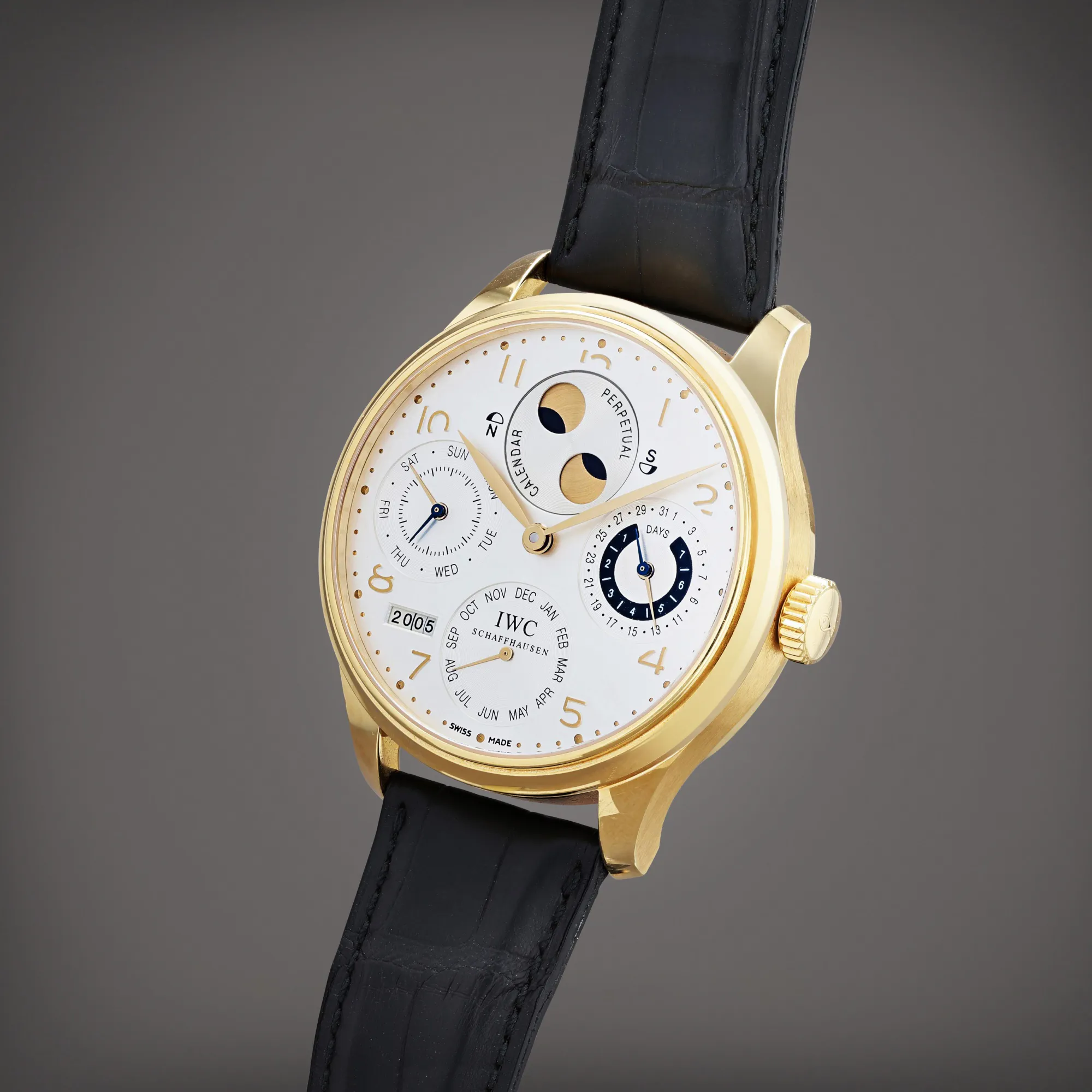 IWC Portugieser Perpetual Calendar IW502107 44mm Yellow gold Silver 1