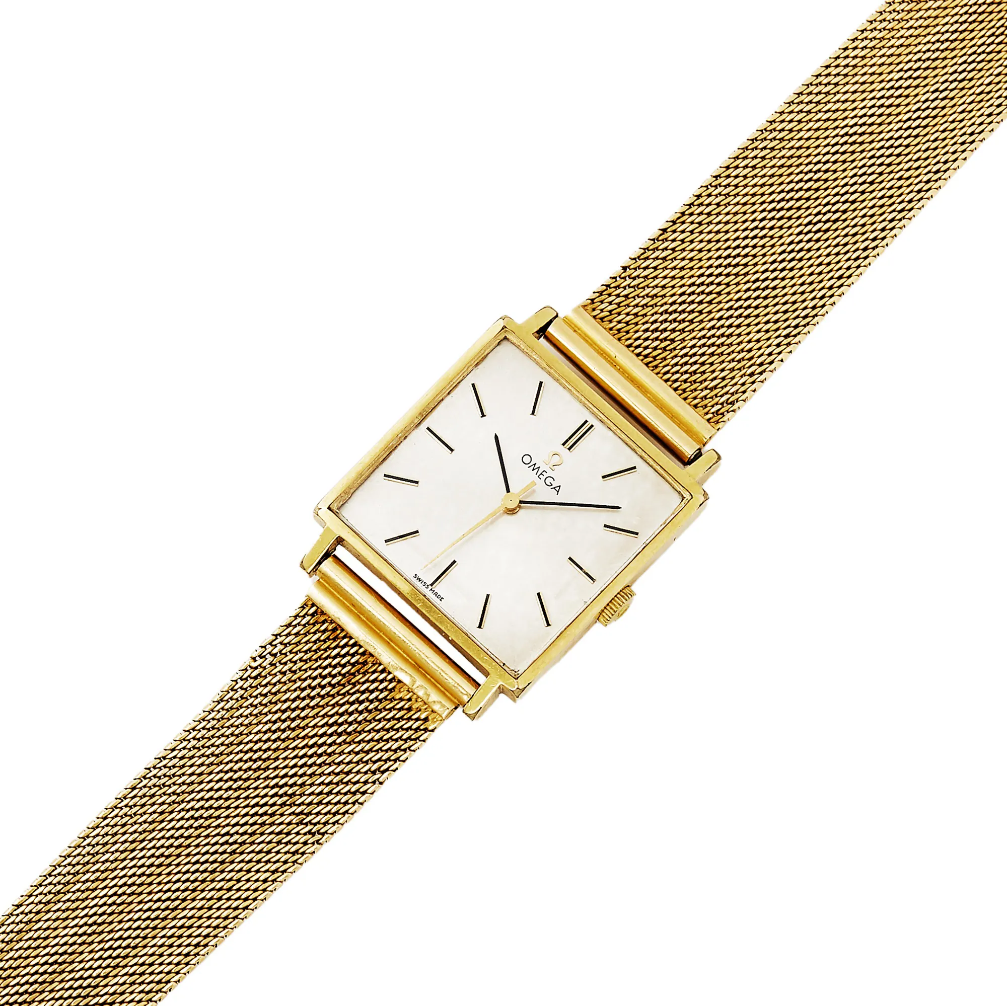 Omega 27mm Stainless steel and Gilt-metal Silver