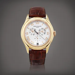 Patek Philippe Annual Calendar 5035R Rose gold Silver