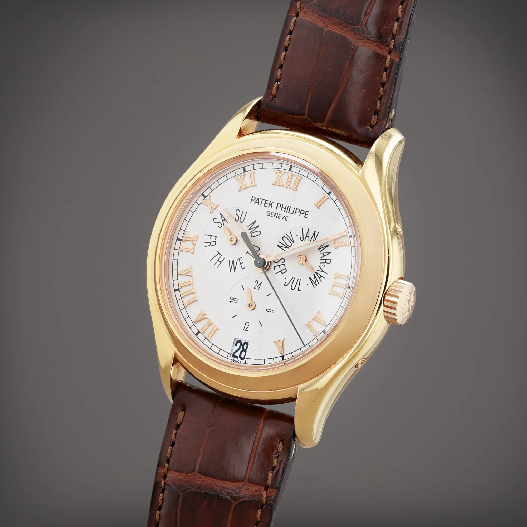 Patek Philippe Annual Calendar 5035R 37mm Rose gold Silver 1