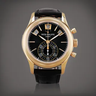 Patek Philippe Annual Calendar Chronograph 5960R-010 Rose gold Black