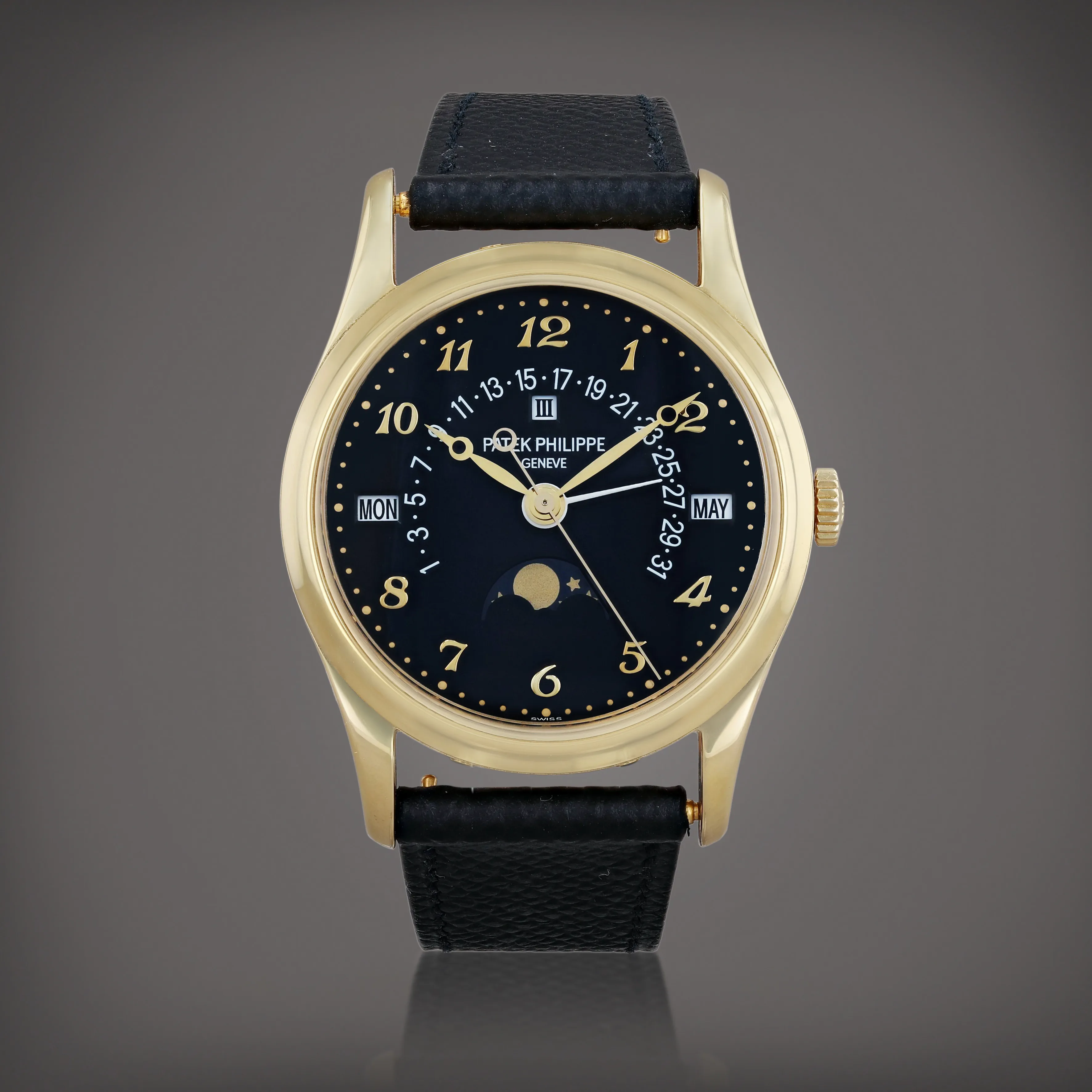 Patek Philippe Perpetual Calendar 5050J-024 35.5mm Yellow gold Black