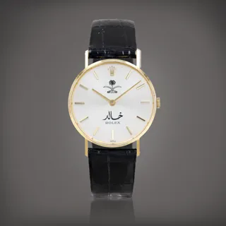 Rolex Cellini 3833 Yellow gold Silver