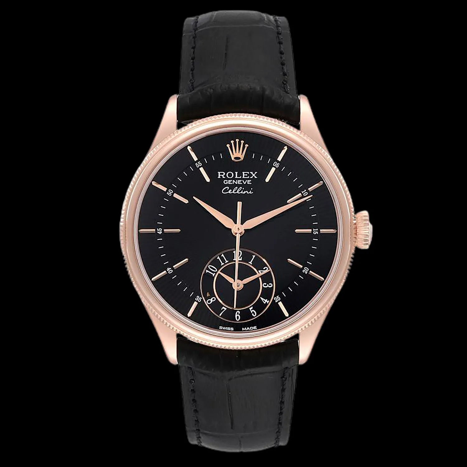 Rolex Cellini Dual Time 39mm Rose gold 1