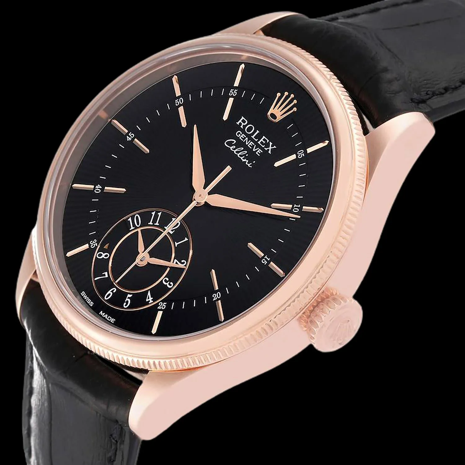 Rolex Cellini Dual Time 39mm Rose gold 4