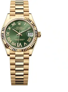 Rolex Datejust 31 278278-0030 Yellow gold Green