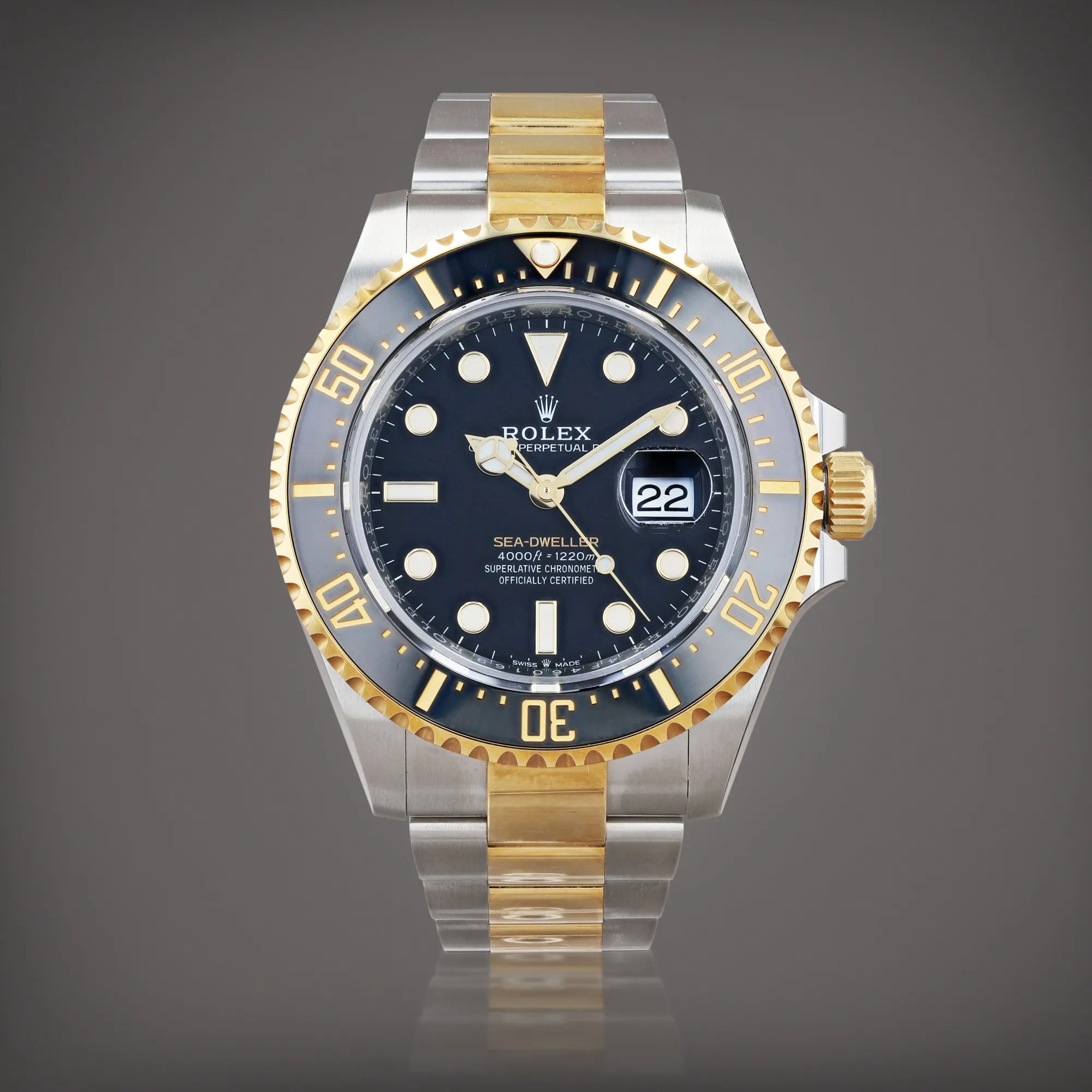 Rolex Sea-Dweller 126603 43mm Yellow gold and Stainless steel Black