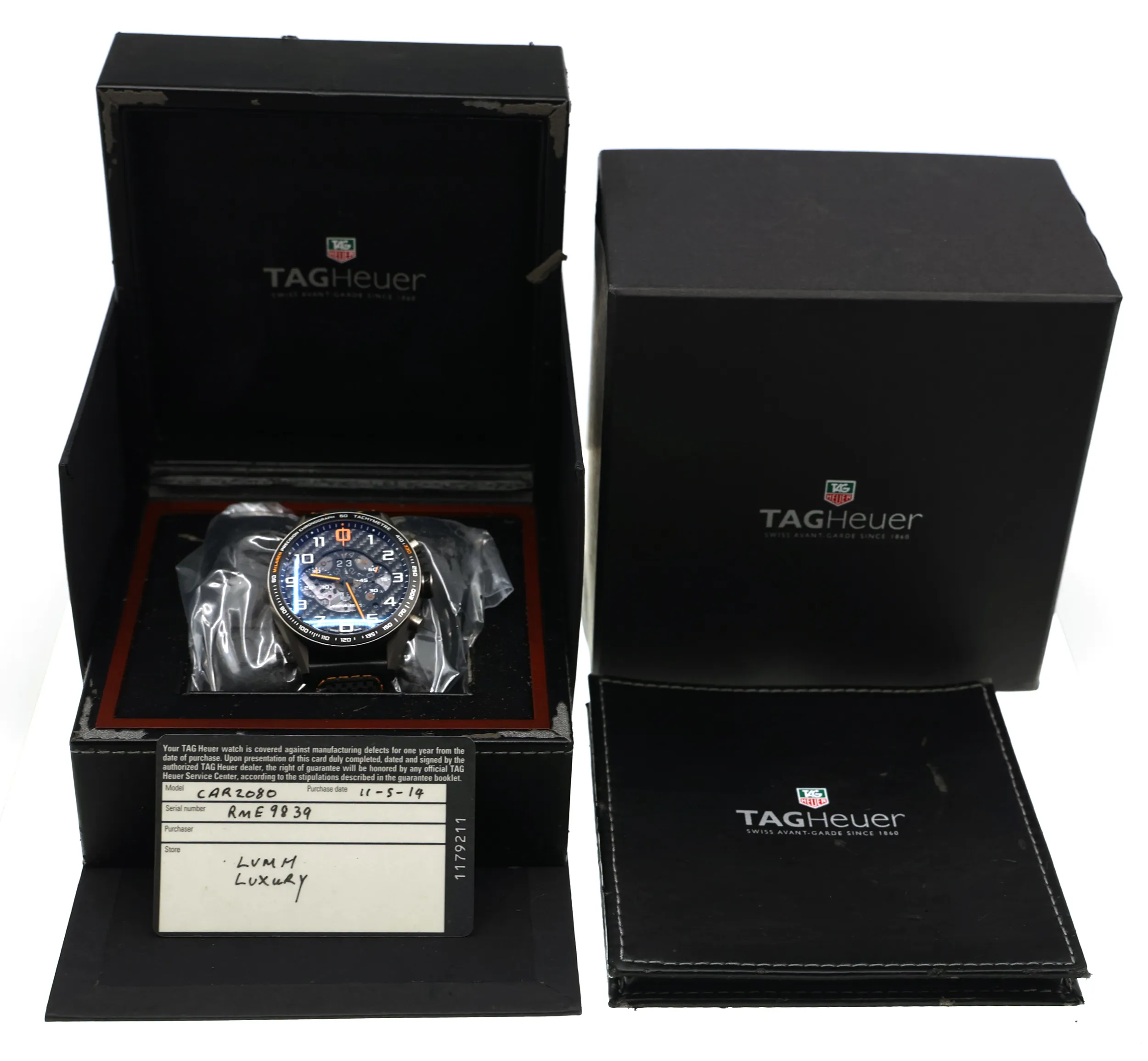 TAG Heuer Carrera McLaren MP4-12C CAR2080 44mm Titanium 6