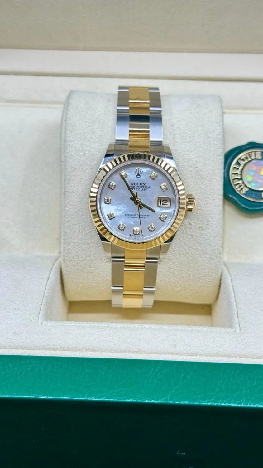 Rolex Lady-Datejust 279173 28mm Yellow gold and Stainless steel Mother-of-pearl